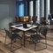 Regency Kahlo Square Table & Chair Sets, 48 W, 48 L, 29 H, Wood, Metal, Polypropylene Top, Maple TPL4848PLBK44BK - alternate 1